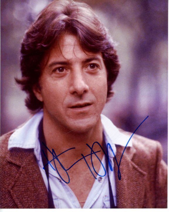 DUSTIN HOFFMAN signed 8x10 ALL THE PRESIDENT'S MEN CARL BERNSTEIN Photo Poster painting