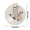 【Limited Stock Sale】Nativity Shepherd-DIY Embroidery Kit with Pattern Cotton Threads Needles Hoop 25*25cm/9.84*9.84in tapestrymarket