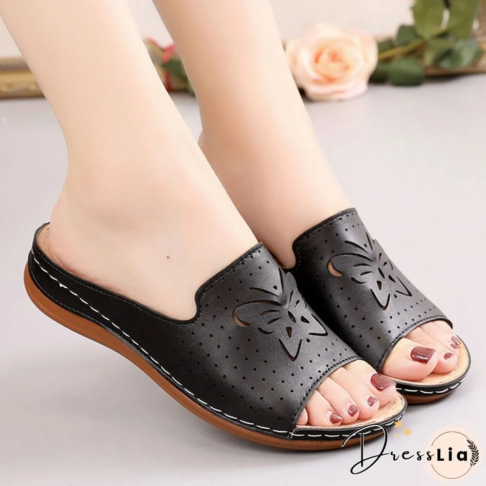 New Shoes Sandals Women Outdoor Walking Shoes Retro Ladies Shoes Slip On Women Shoe Slipper Female Zapatillas Muje Footwear