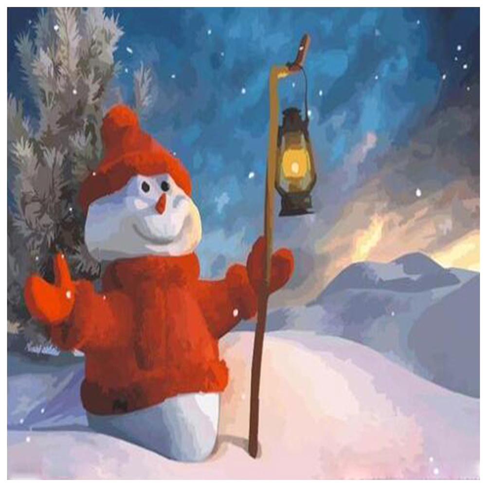 

Snowman - Round Drill Diamond Painting - 30*30CM, 501 Original