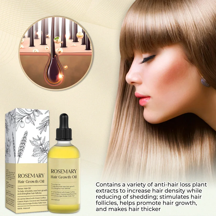 ⏰FLASH SALE: 60% OFF🔥Rosemary Hair Growth Oil