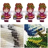 Tulips DIY Cross Stitch Kit 14CT Thread Art Needlework Fridge Magnets 7x11cm tapestrymarket