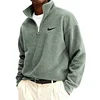 Men's Casual Warm Half-Zip Wool Sweater