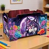 5D DIY Diamond Painting Art Decorative Storage Box Wood Storage Clutch (Wolf)