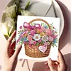 6pcs Mothers Day Bouquet Diamond Art Cards DIY Diamond Painting Gift Card