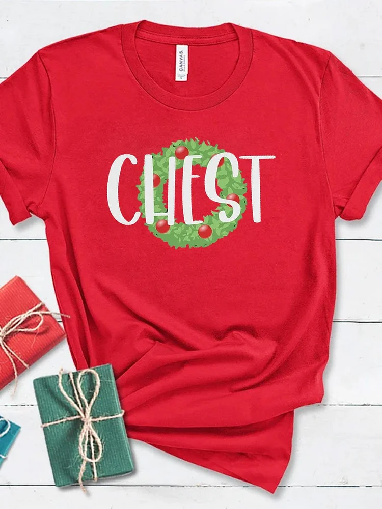 Chest Nuts Christmas Matching T-shirt