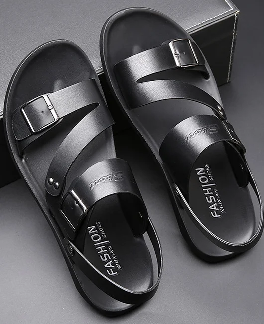 Casual Buckle Back Strap Open Toe Sandals 