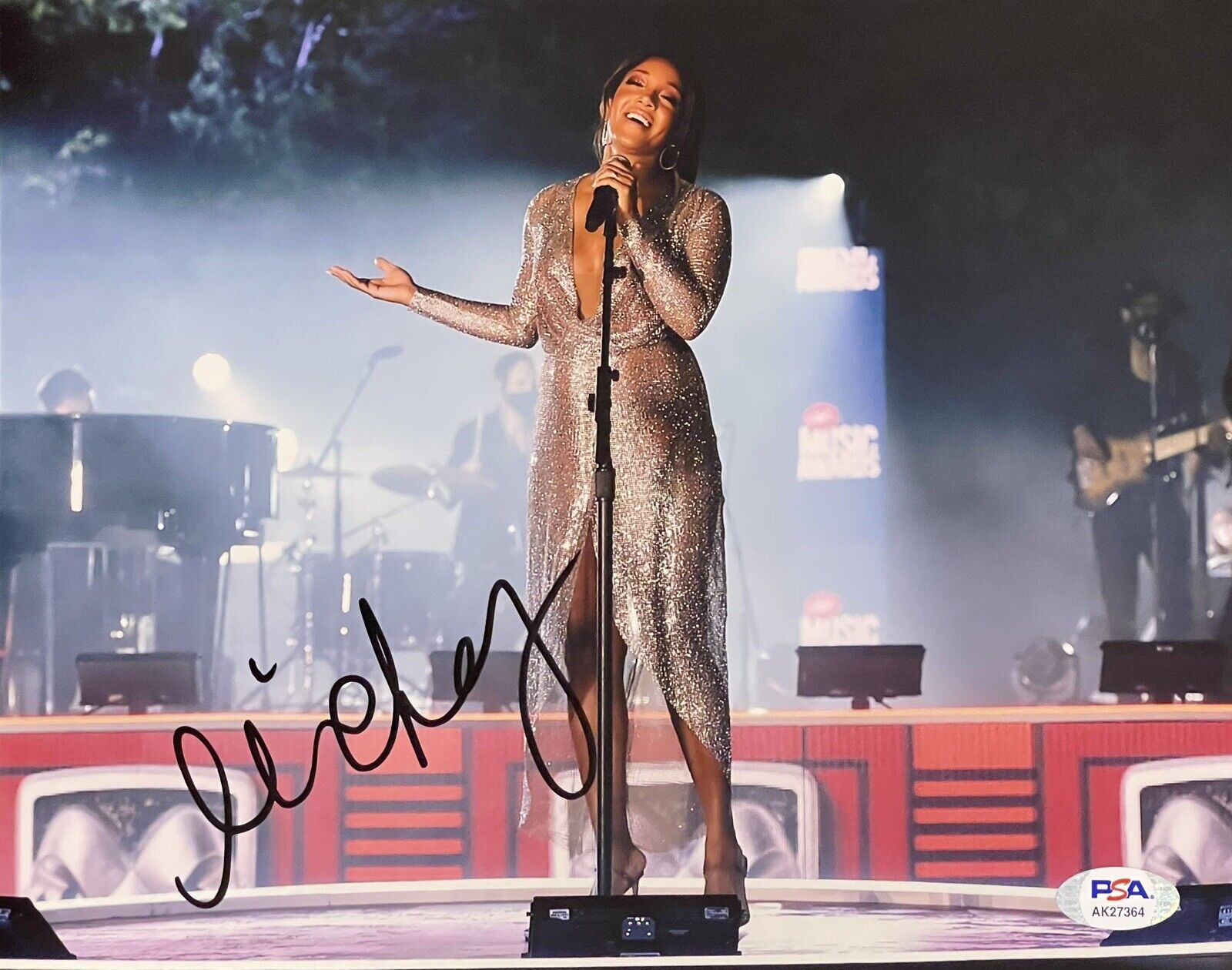 Mickey Guyton Signed Autographed Remember The Name 8x10 Photo Poster painting PSA/DNA