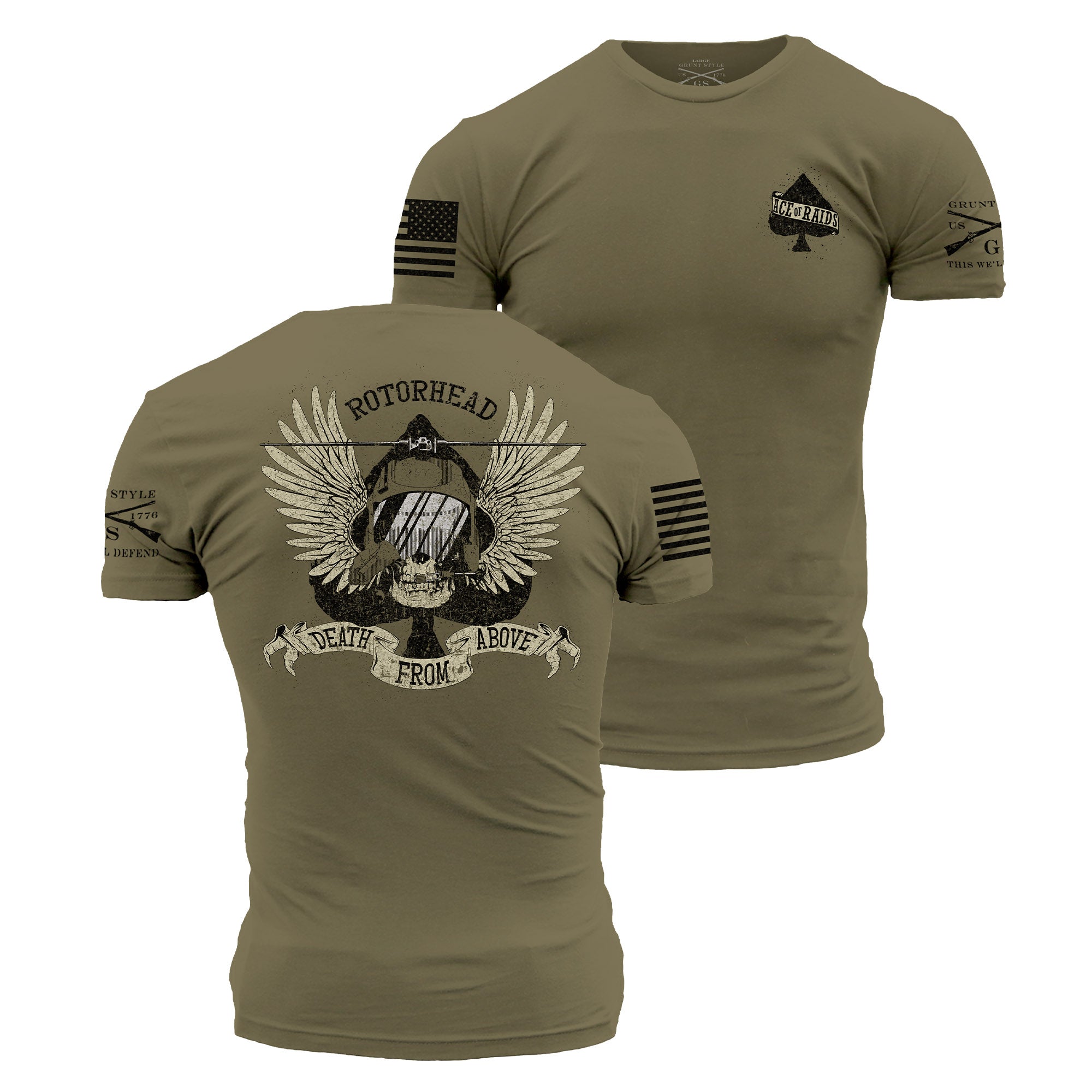 Death From Above Men's Tee - Military Green mysite Money