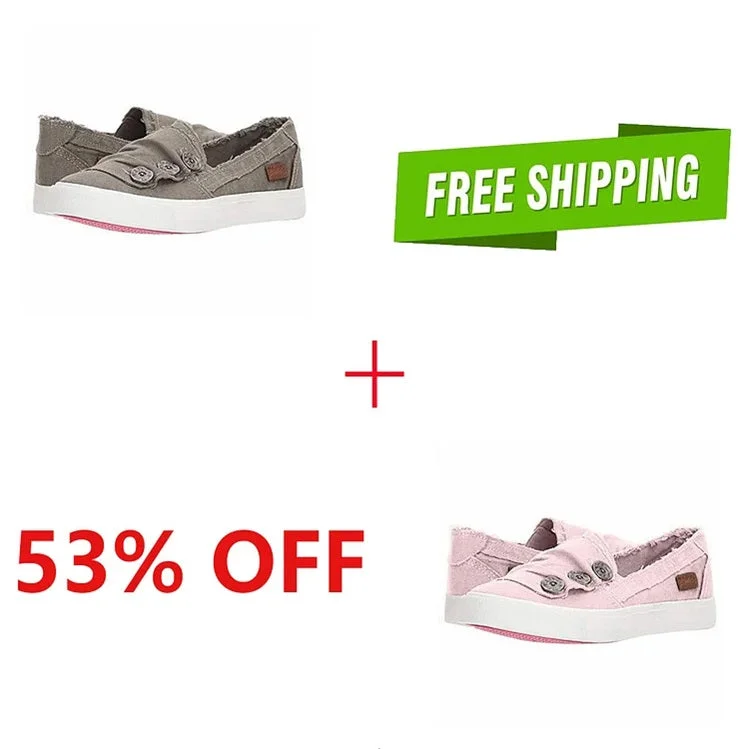 Women Casual Button Comfy Sneakers