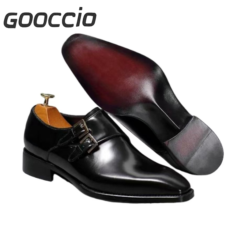 NJ207 Calf-Skin Double-Monk Shoes  GOOCCIO-NJ-Series  