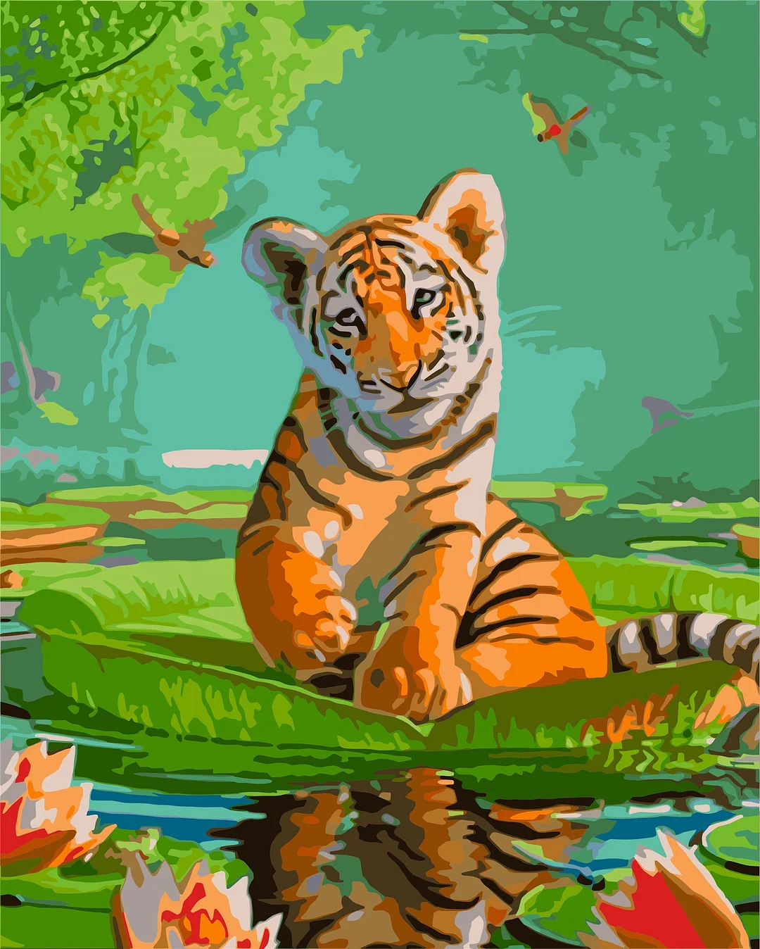 Animal Paint By Numbers Kits UK WH-1298