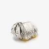 Scrappy Fringed Dog Leather Crossbody Bag