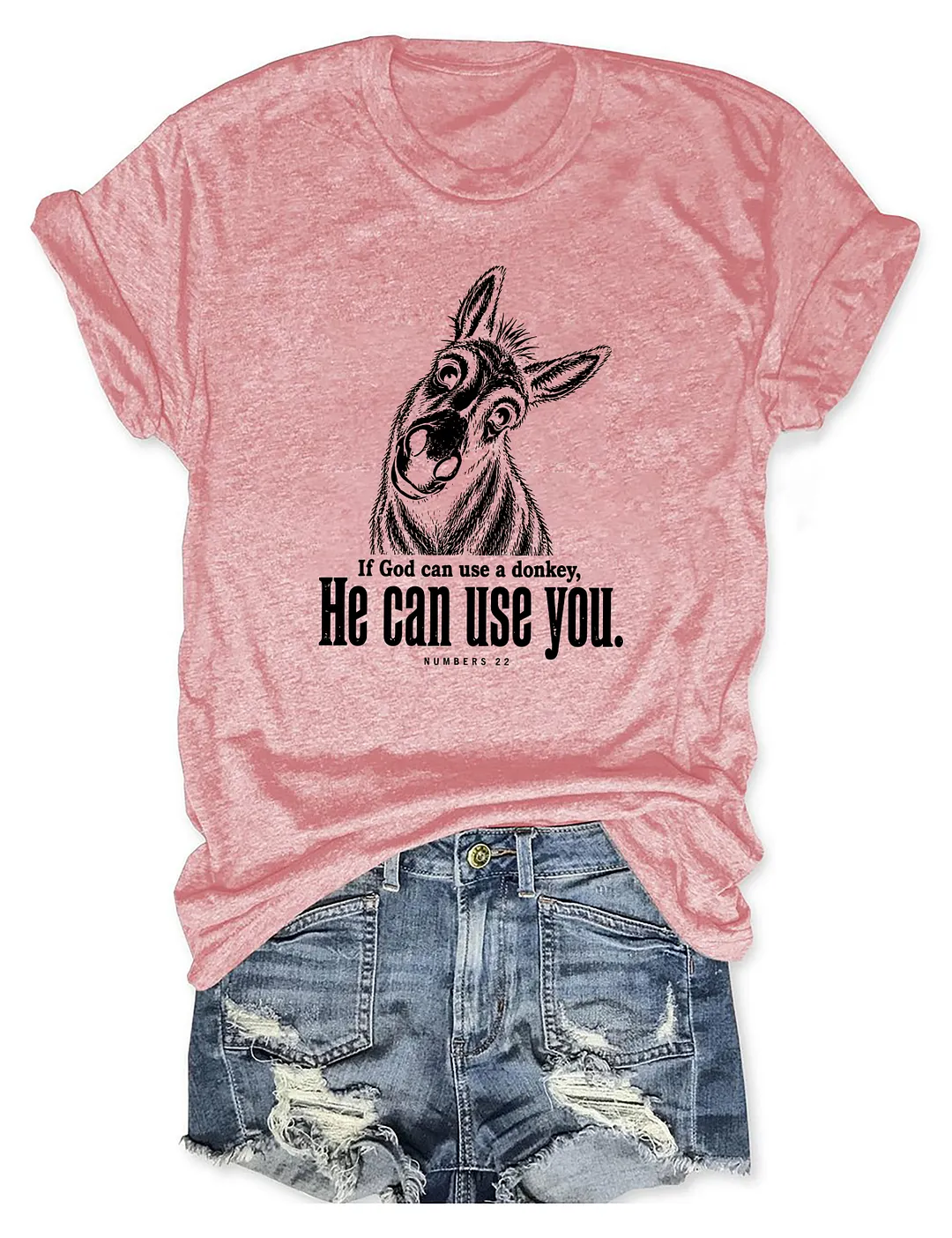 If God Can Use A Donkey He Can Use You T-shirt