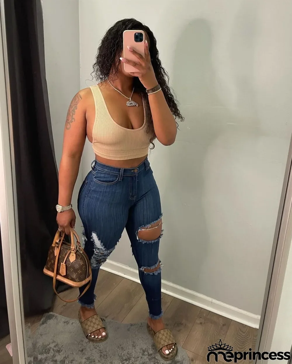Fall Sexy Slim Hih Waist Ripped Jeans