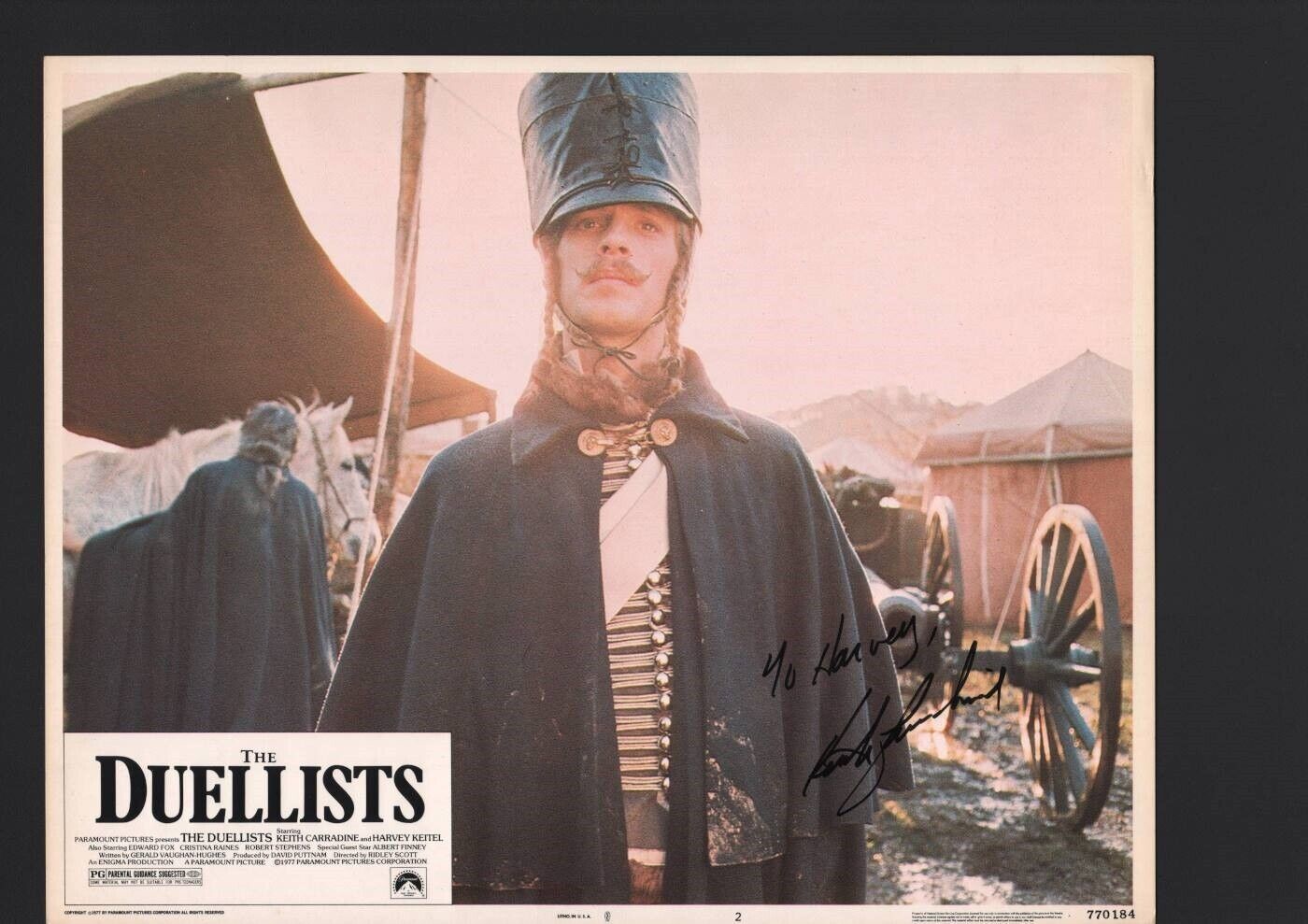 Keith Carradine - Signed Autograph Lobby Card - The Duelists