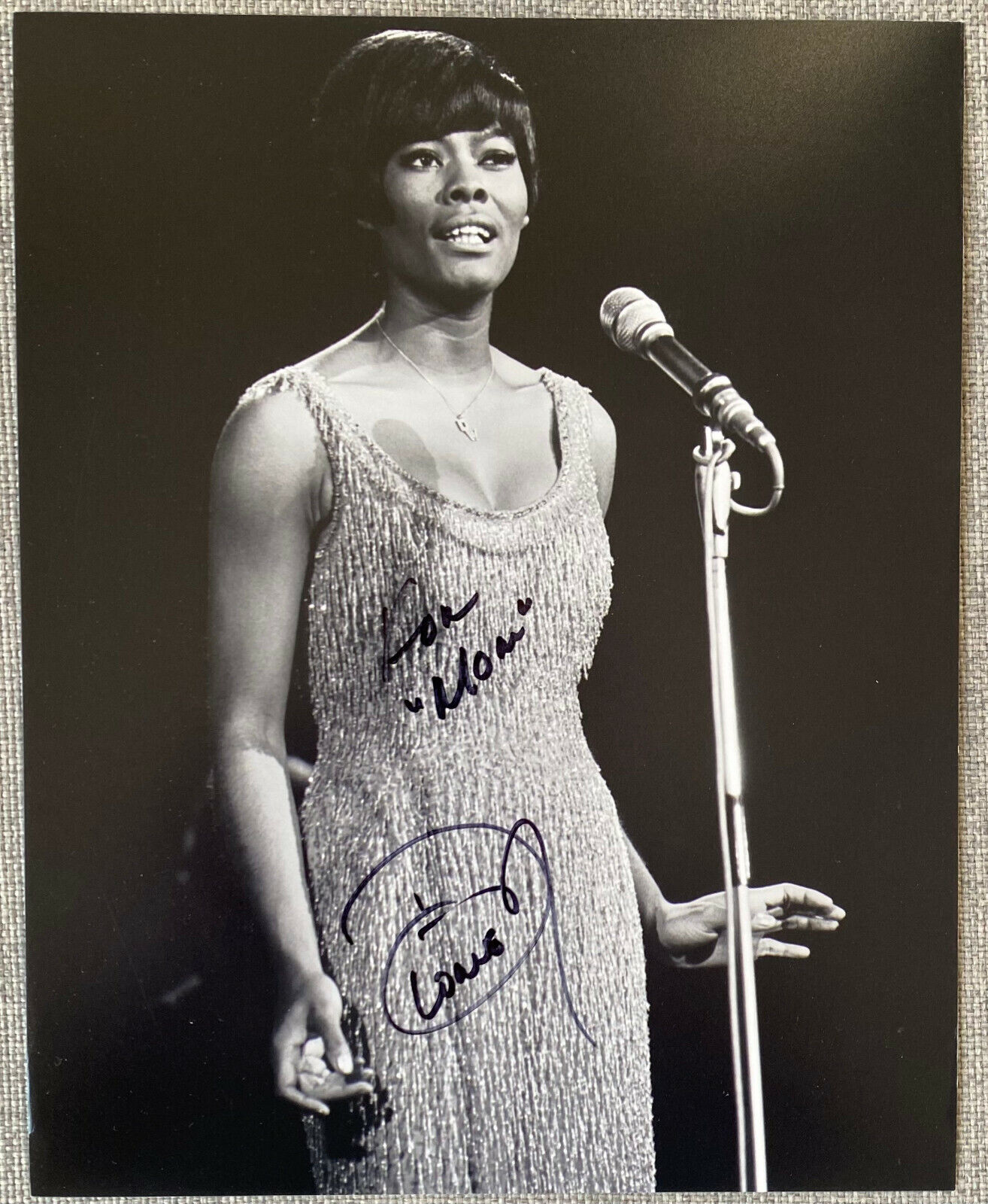 Dionne Warwick Signed In-Person 8x10 B&W Photo Poster painting - Authentic, RARE, For Mom