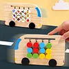 Four-color moving game bus shadow matching puzzle children's logical thinking training early education intellectual toys