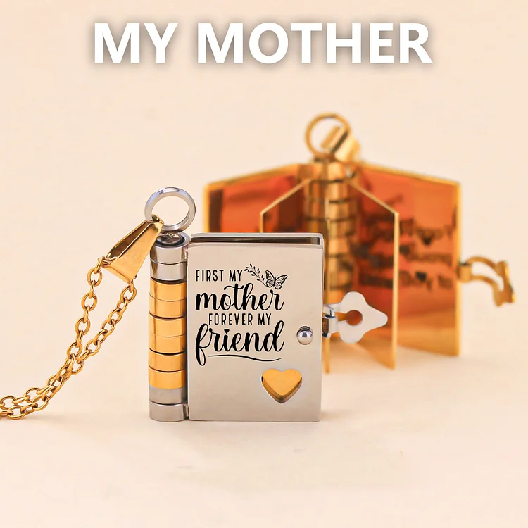 For Mom - I Love You Forever & Always Book Necklace