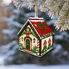DIY Wooden House Diamond Art Painting Kit for Adults Home (Christmas Cottage)