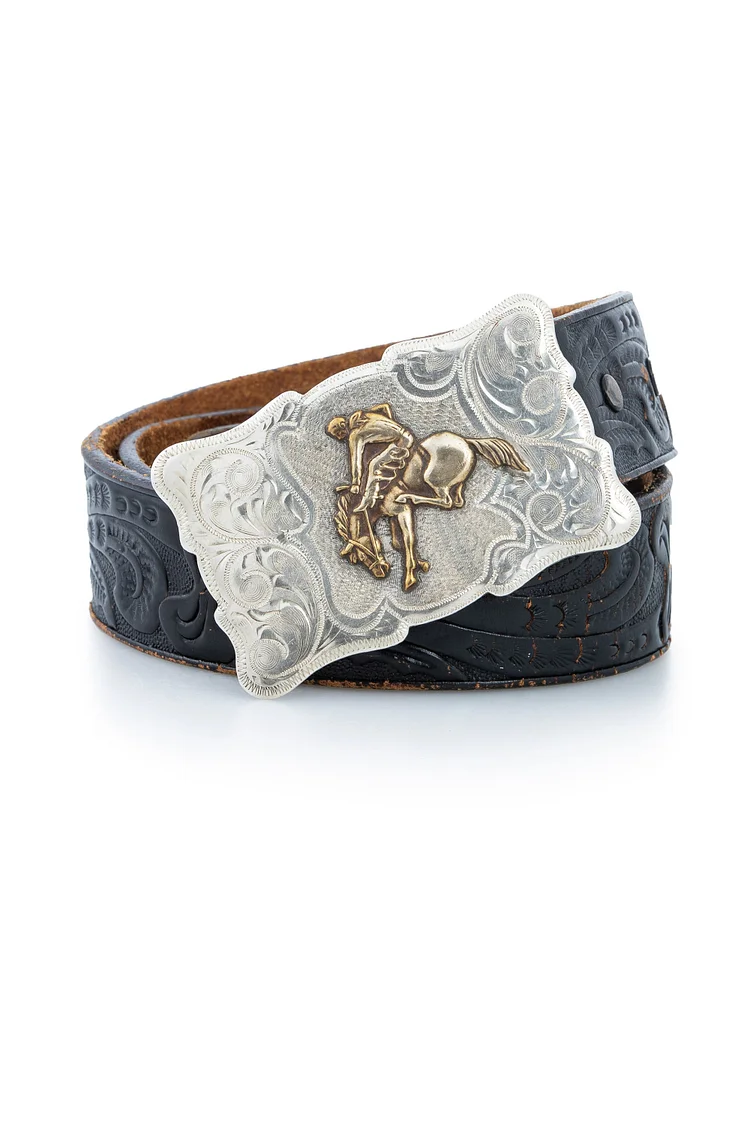 Belt, Trophy Buckle, Sterling Silver, Vintage, 917