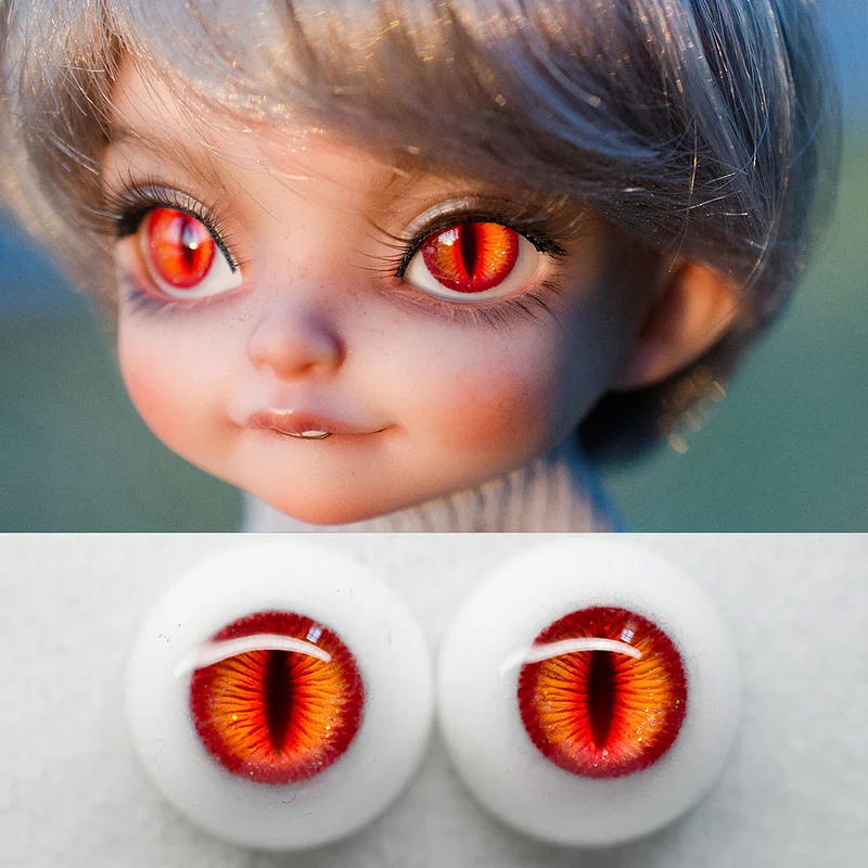 Delicate red BJD doll eyes - Knewland