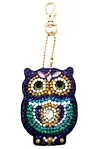 5pcs DIY Full Drill Diamond Paintng Special-shaped Owl Keychains Kit