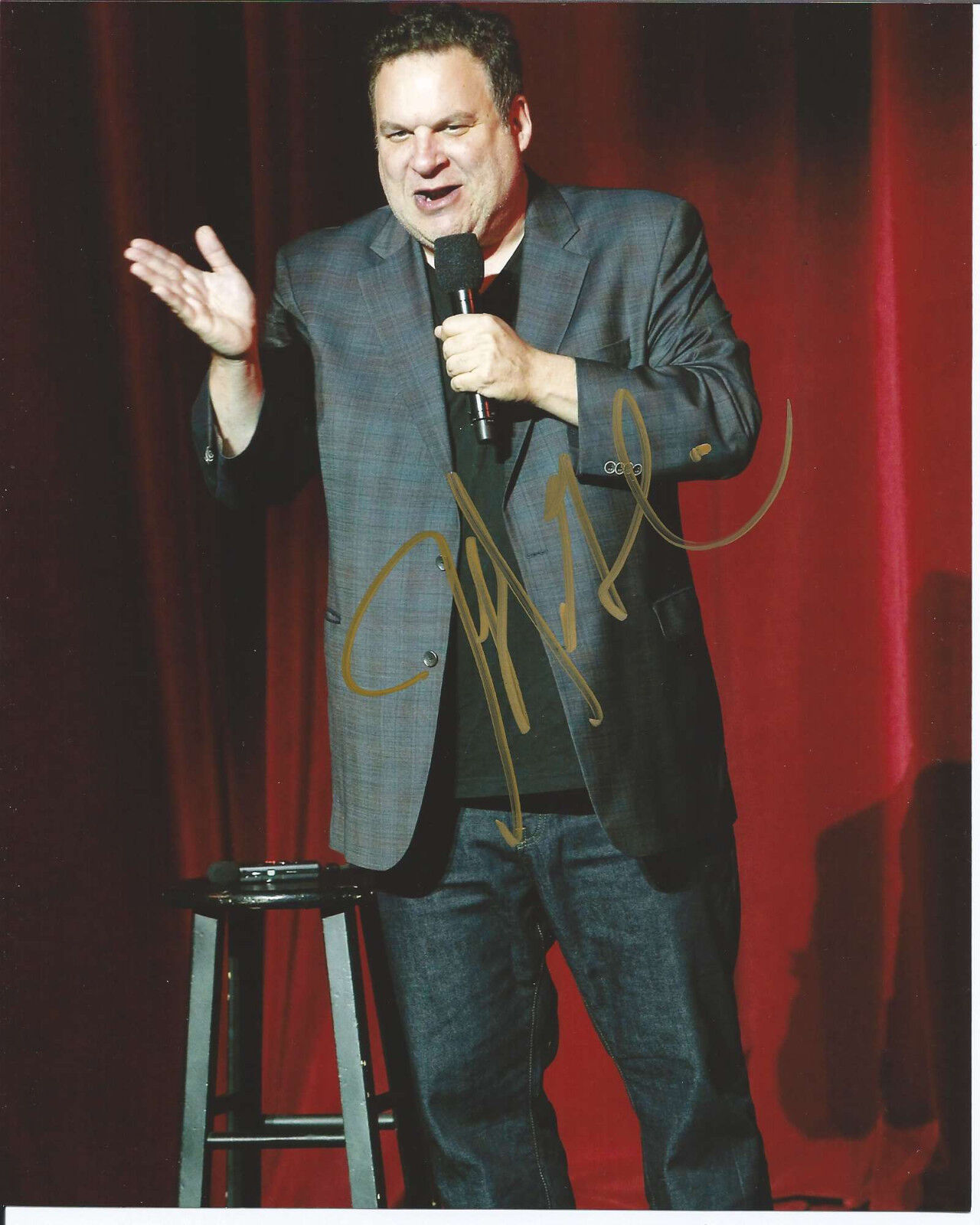 ACTOR COMEDIAN JEFF GARLIN HAND SIGNED 'CURB YOUR ENTHUSIASM' 8X10 Photo Poster painting E w/COA