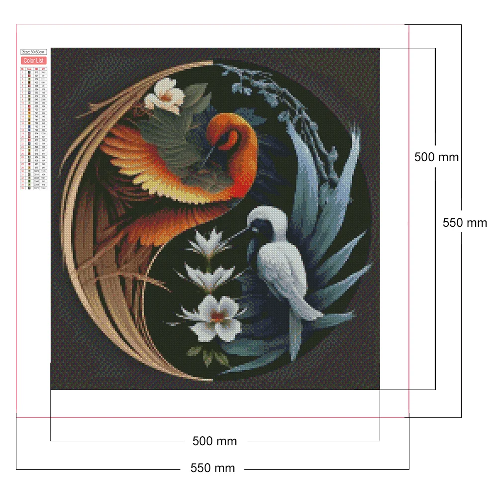 Diamond Painting - Full Round/Square Drill - Tai Chi Animals(30*30 - 50*50cm)