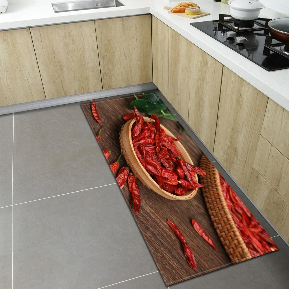 Nordic Kitchen Mat Home Entrance Doormat Bedroom Living Room Decoration Long Rug Hallway Bathroom Balcony Floor Anti-Slip Carpet