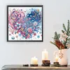 Notes coeur fleur-sp&eacute;cial forme diamant peinture-30*30cm