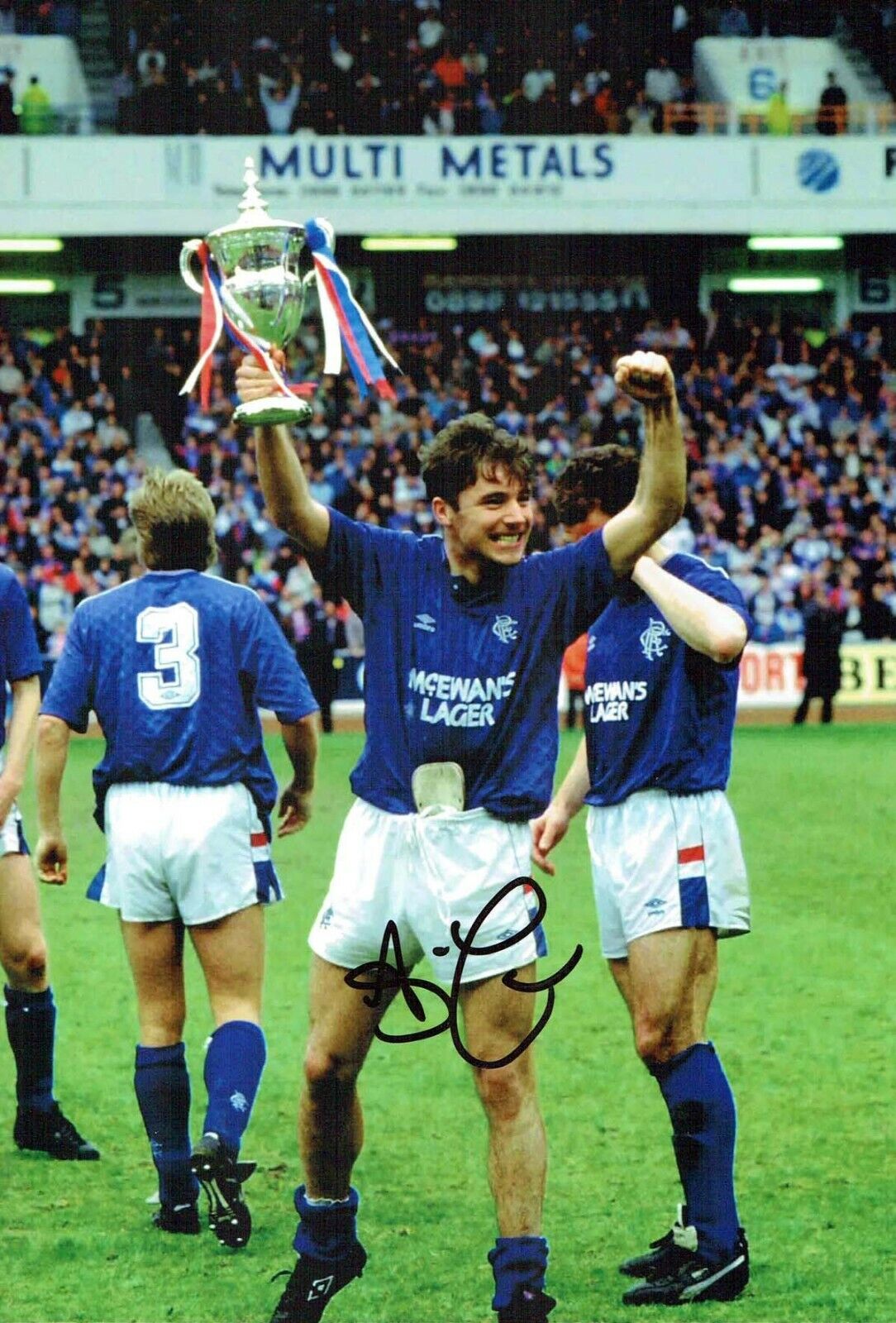 Ally McCOIST SIGNED Autograph 12x8 Photo Poster painting 6 Glasgow Rangers Legend AFTAL COA