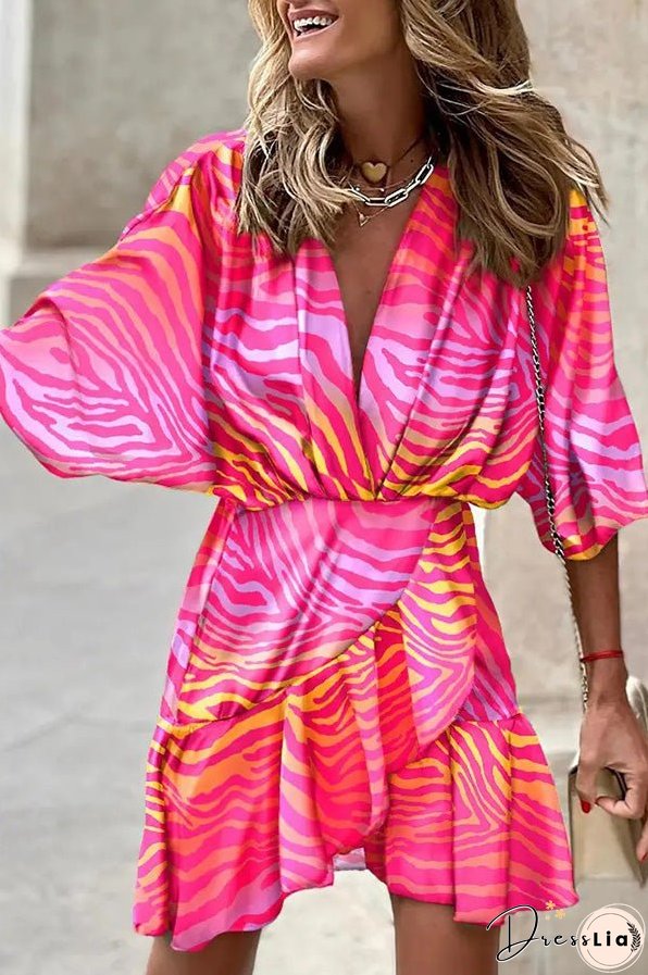 Dancing In The Garden Printed Mini Dress