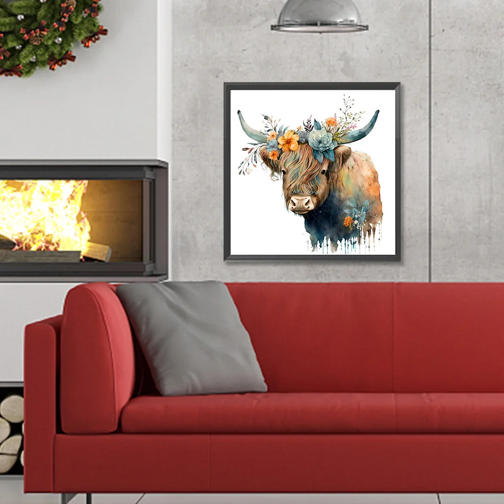 Diamond Painting - Full Round Drill - Flower Yak(Canvas|30*30cm)