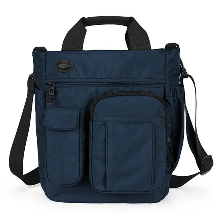 Men Crossbody Bag Breathable Composite Shoulder Bag Shopping Trip (Dark Blue)