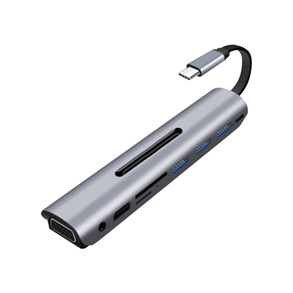 

USB C HUB 9 in 1 Type C to USB 3.0 Ports PD Dock Splitter Hub for Laptop, 501 Original