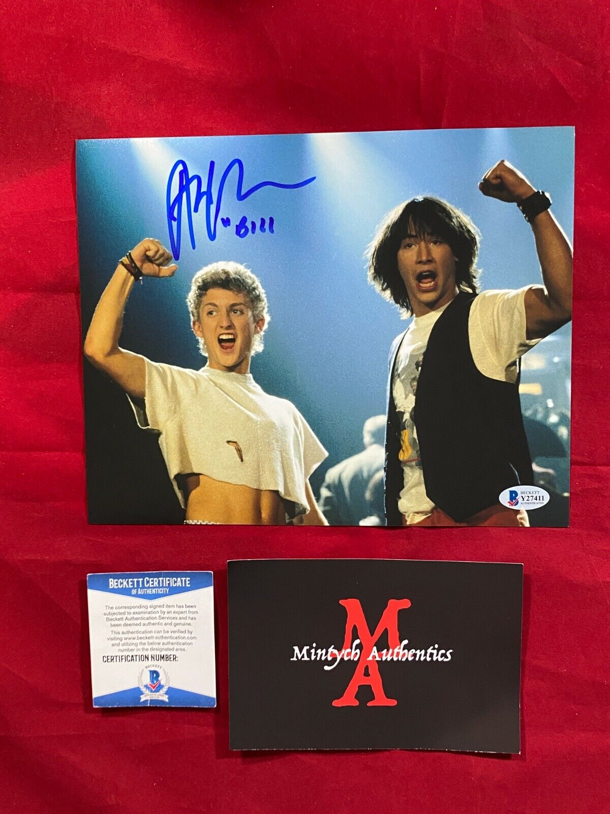 ALEX WINTER AUTOGRAPHED SIGNED BILL & TED'S 8x10 Photo Poster painting! BECKETT COA!