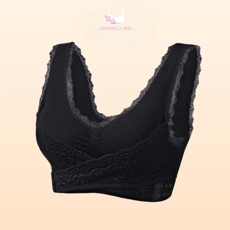 Comfy Lace Corset Bra With Side Buckle For Women Slim, Breathable