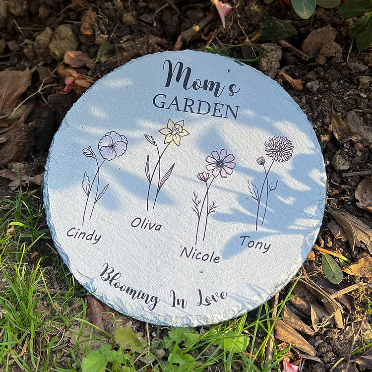 Personalized Mom's Garden Stone 