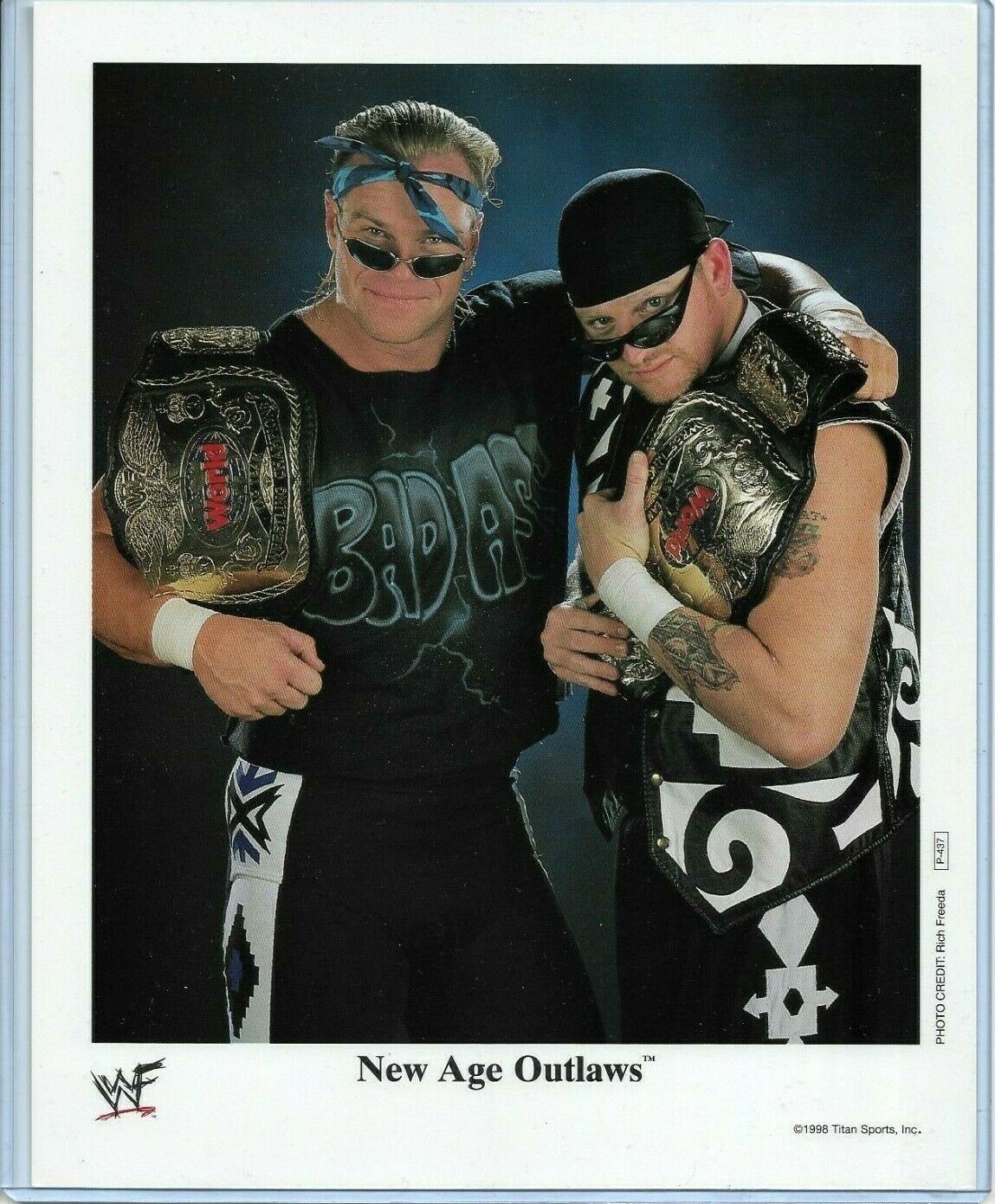 WWE NEW AGE OUTLAWS P-437 OFFICIAL LICENSED AUTHENTIC ORIGINAL 8X10 PROMO Photo Poster painting