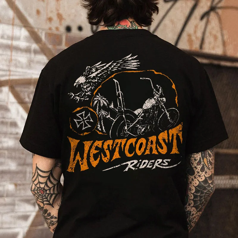 WESTCORST RIDERS Motorcycle Print Men's T-shirt