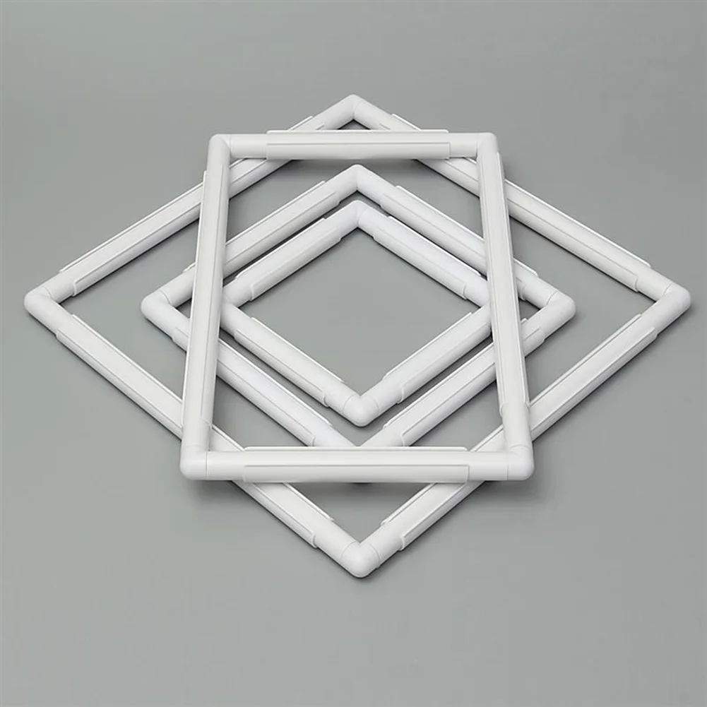 Square Shape Embroidery Frame DIY Craft Cross Stitch Needlework Sewing Hoop