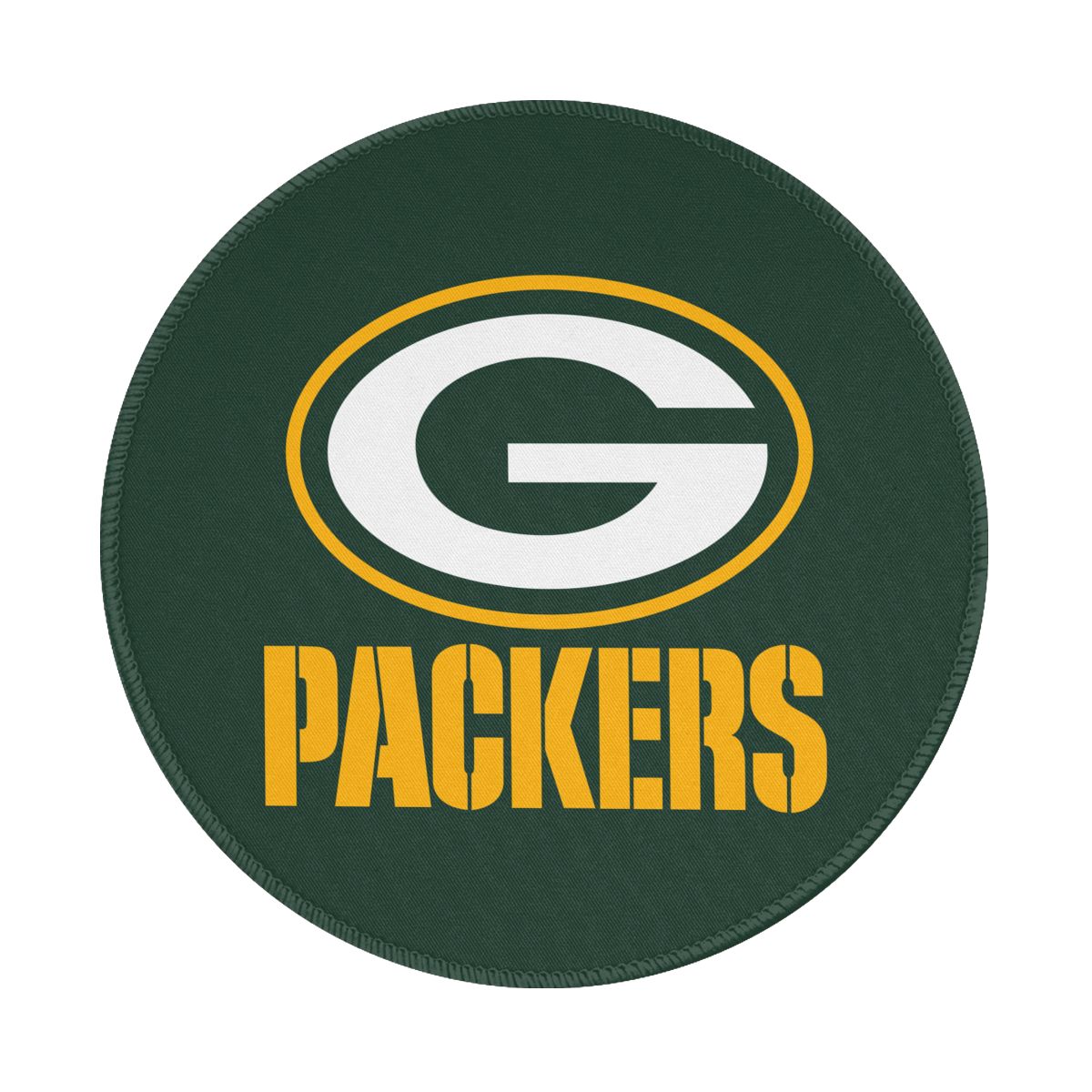 Green Bay Packers Green Non-Slip Rubber Round Mouse Pad