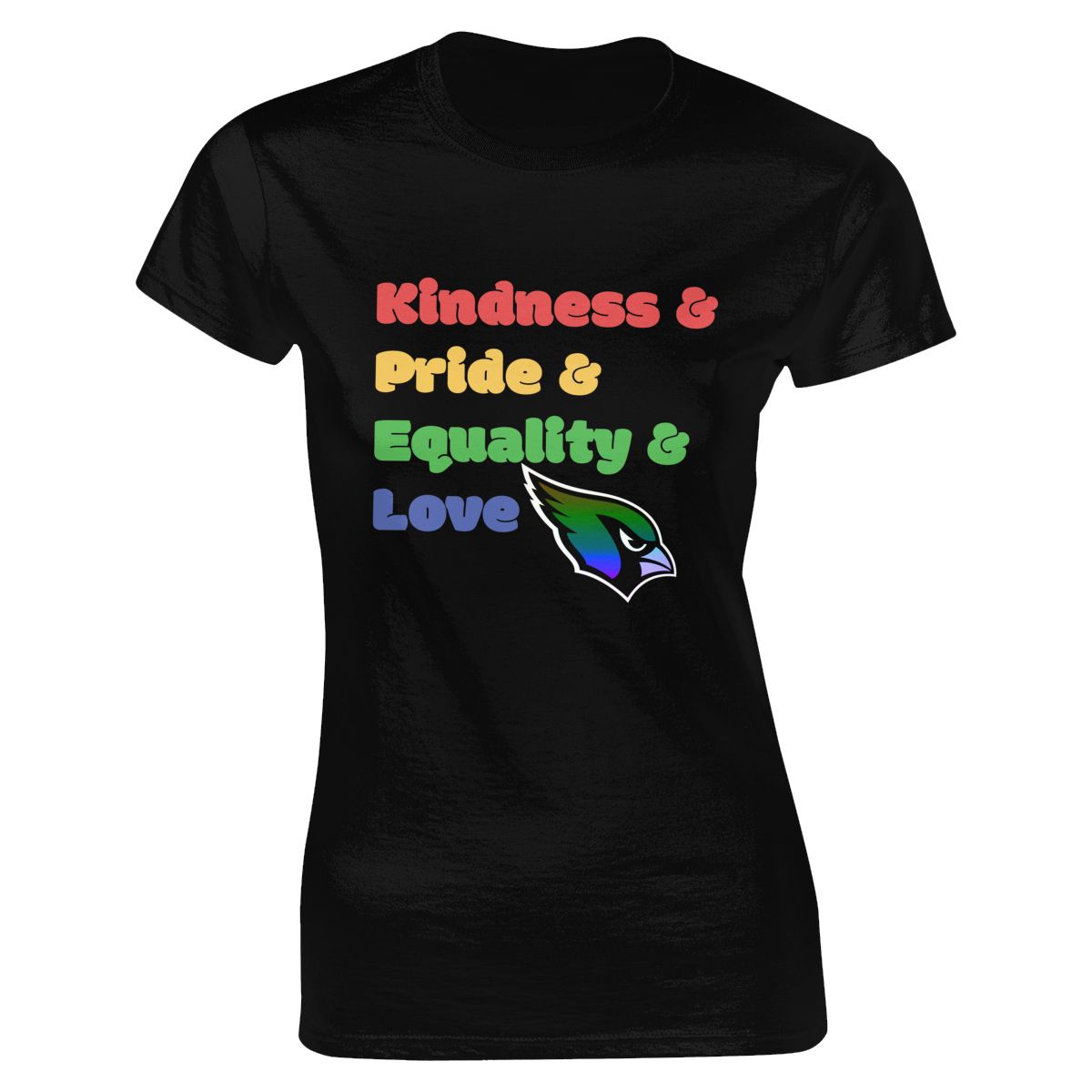 Arizona Cardinals Colorful LGBT Women's Classic-Fit T-Shirt