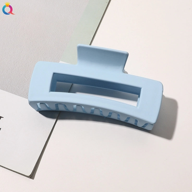 Minimalist Solid Color Plastic Hair Claws