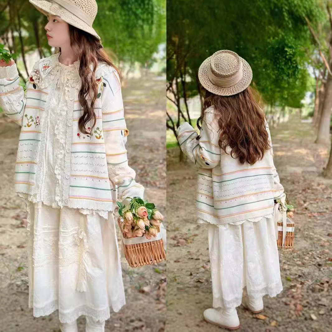 Chicfifth Sweater Women Winter Long Sleeve High Quality Autumn Vintage Top Knitted Cardigan