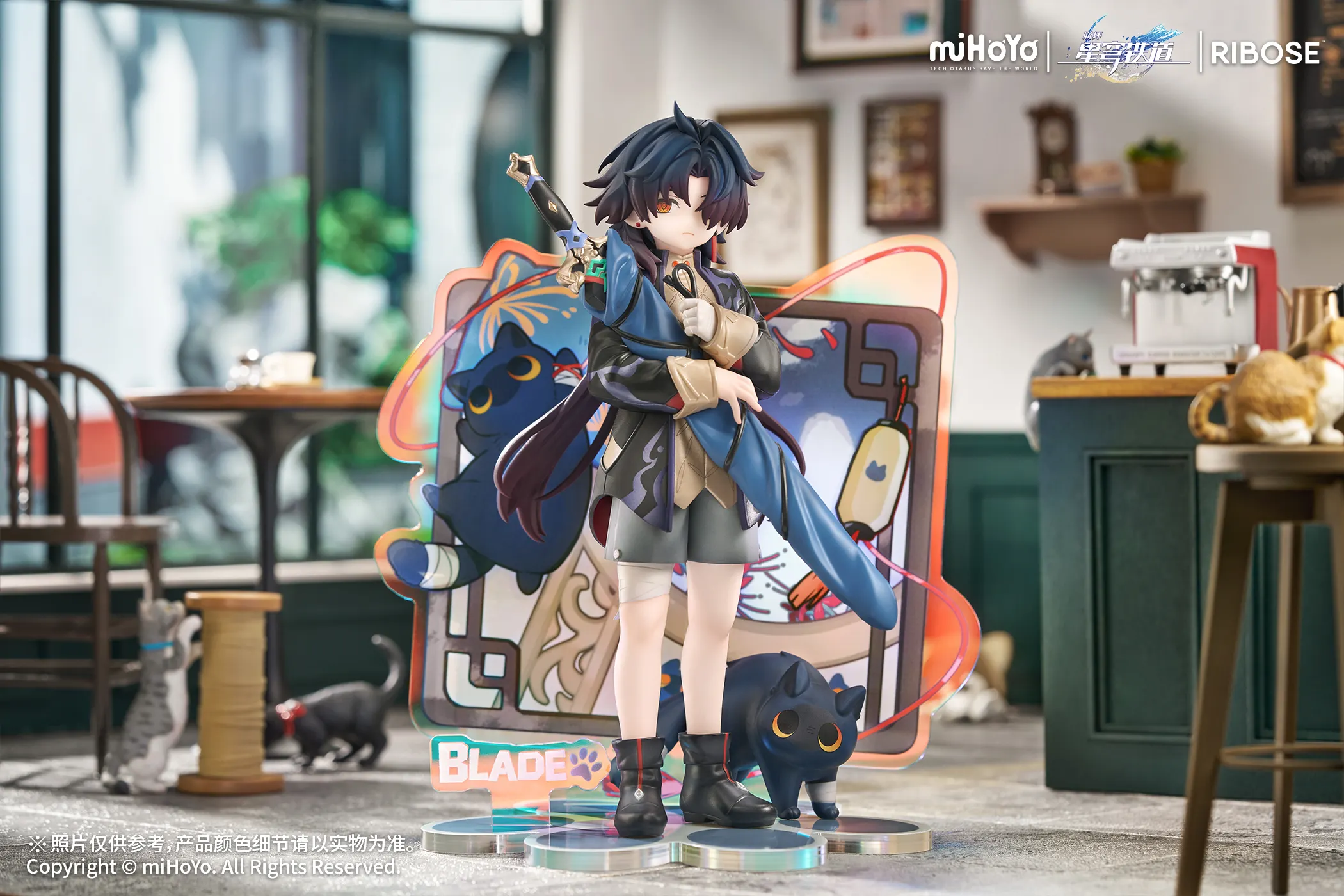 miHoYo X RIBOSE - Honkai: Star Rail Little Cat Series Blade Figure (Licensed)-