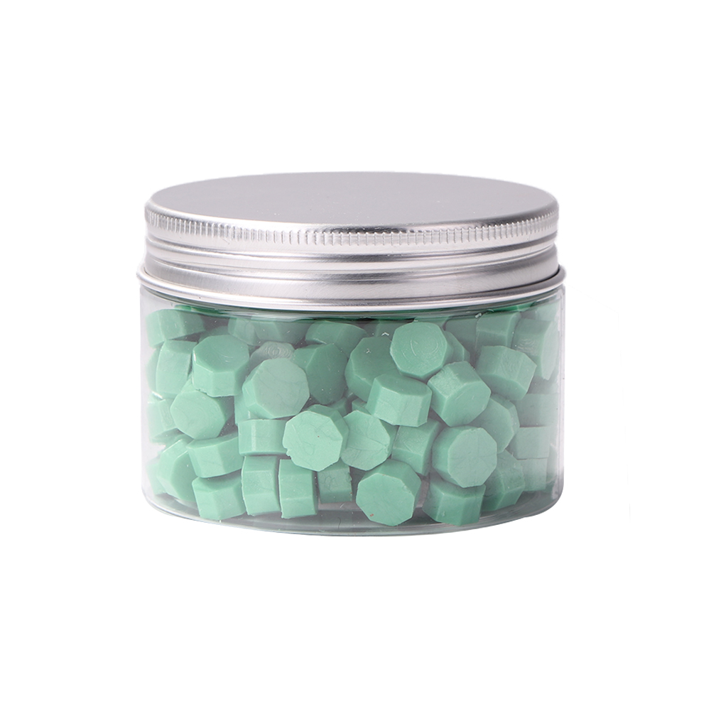 

200pcs Octagonal Wax Seal Beads Leaf Green - Wax Seal Stamp, 501 Original