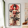 Ancient Style Girl-11CT Stamped Cross Stitch 50*100cm/19.69*39.37in (Big Size)