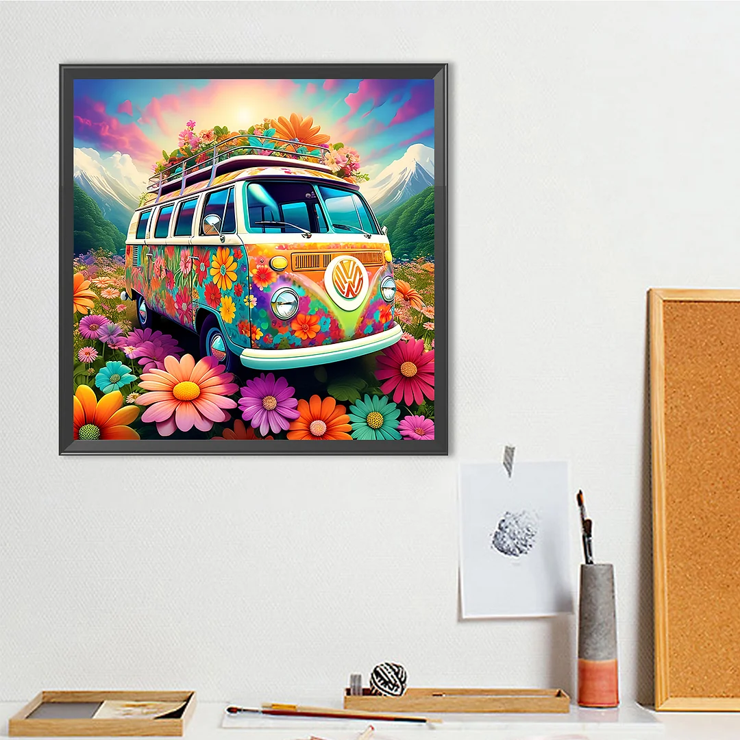 Diamond Painting - Full Round Drill - Bus(Canvas|40*40cm)
